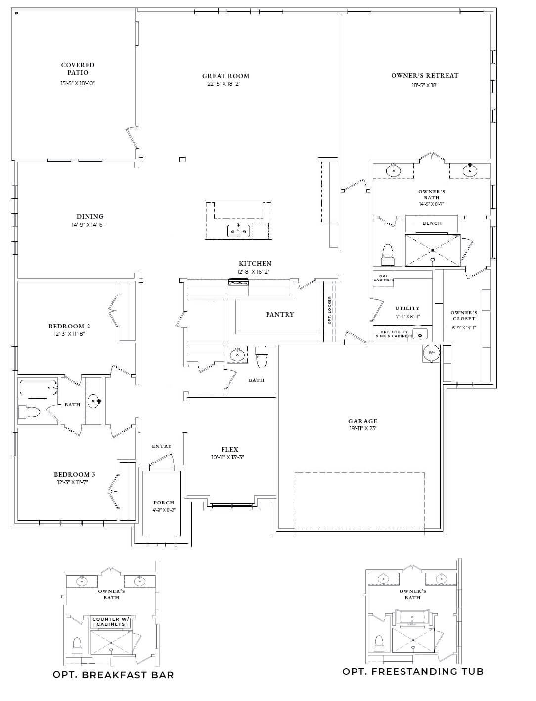 Truitt Floor Plan and Options