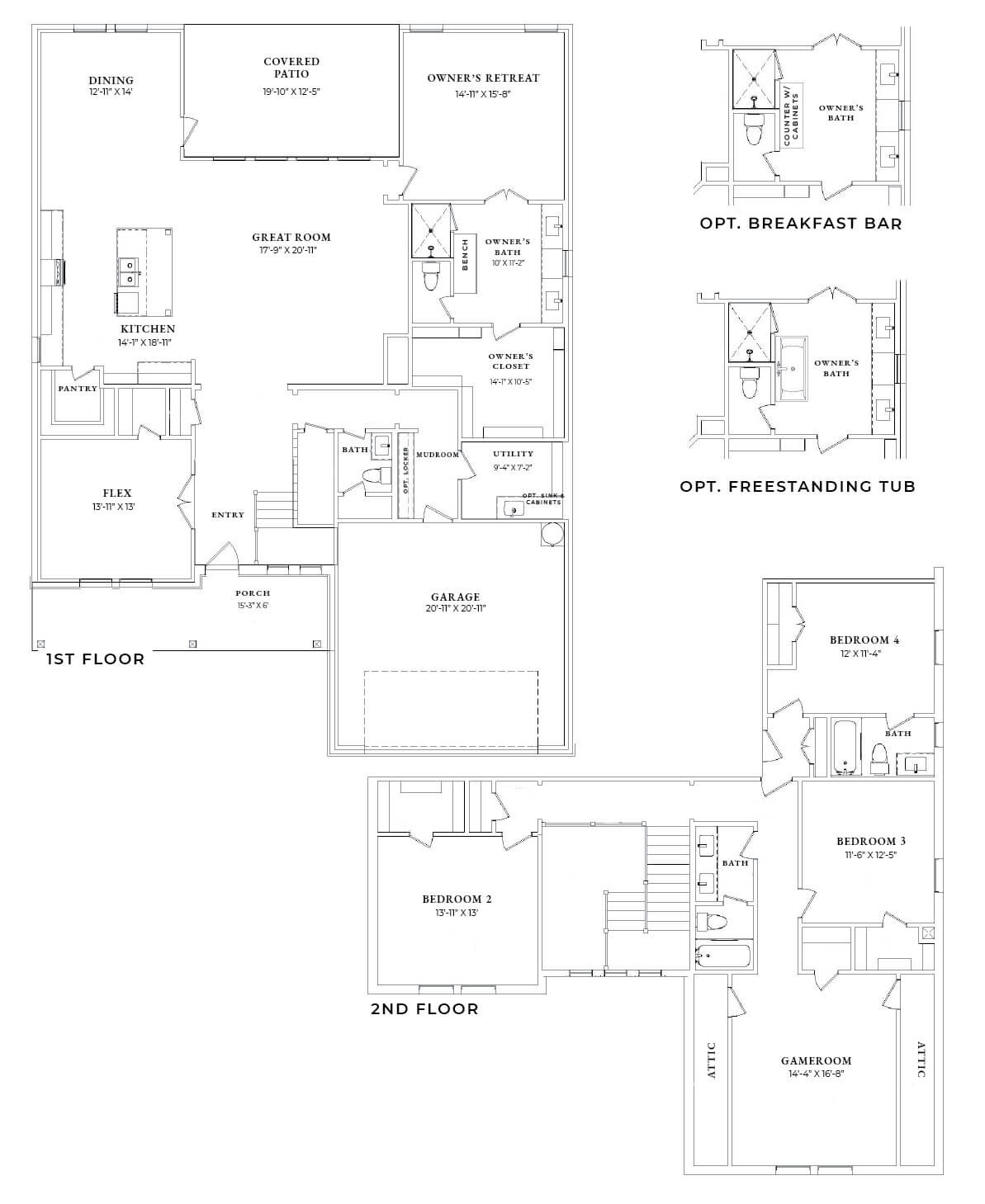Tucker Floor Plan and Options