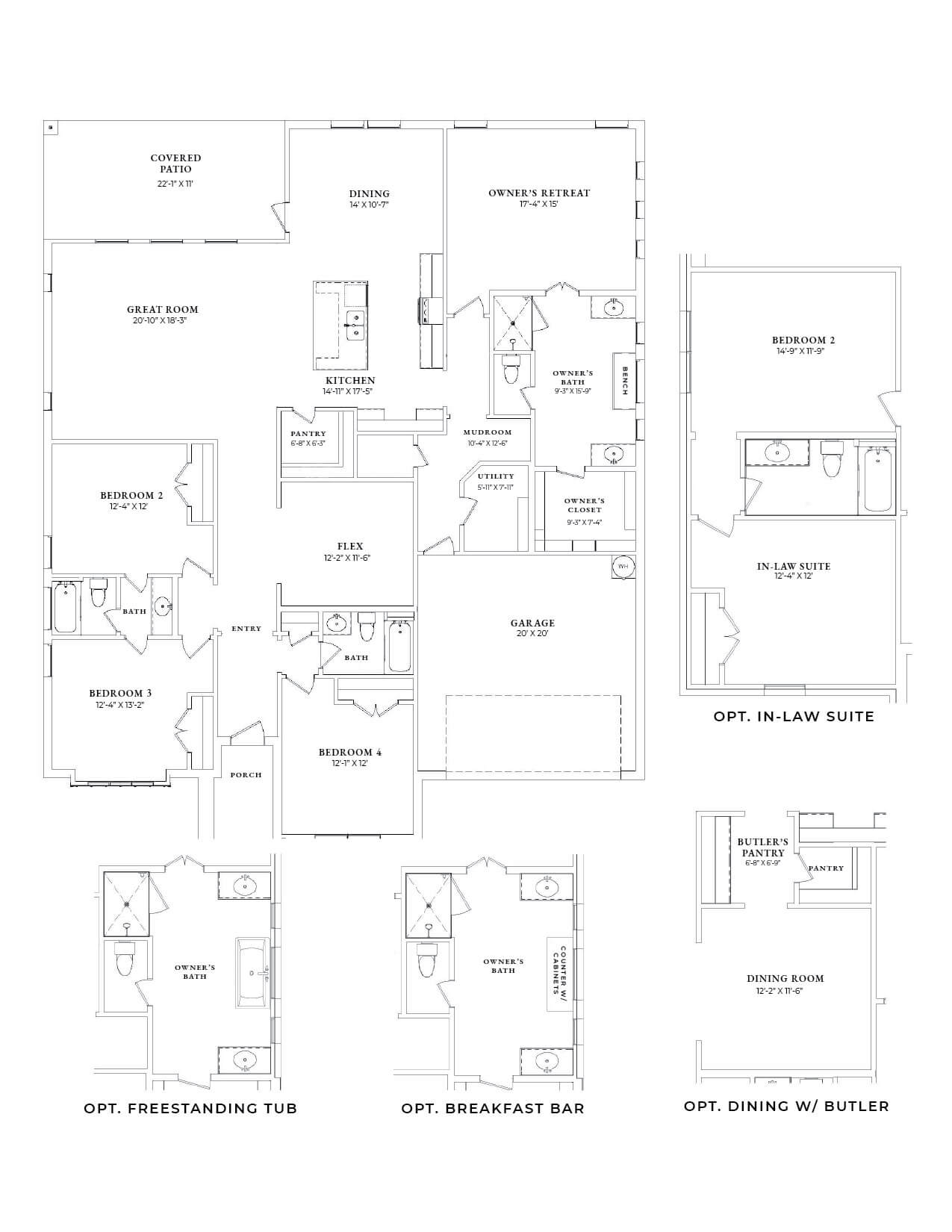 Tyler Floor Plan and Options