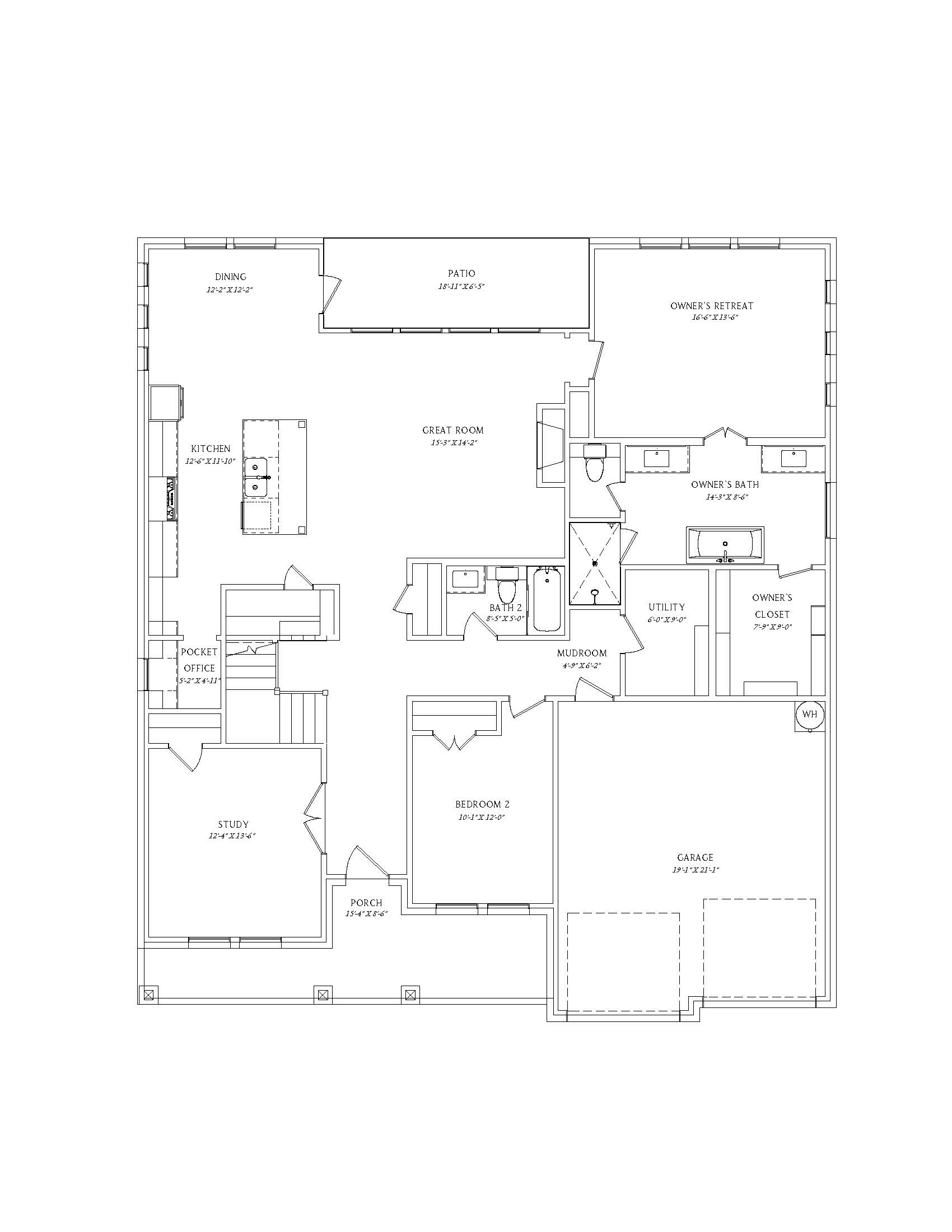Newport Floor Plan - 1st Floor