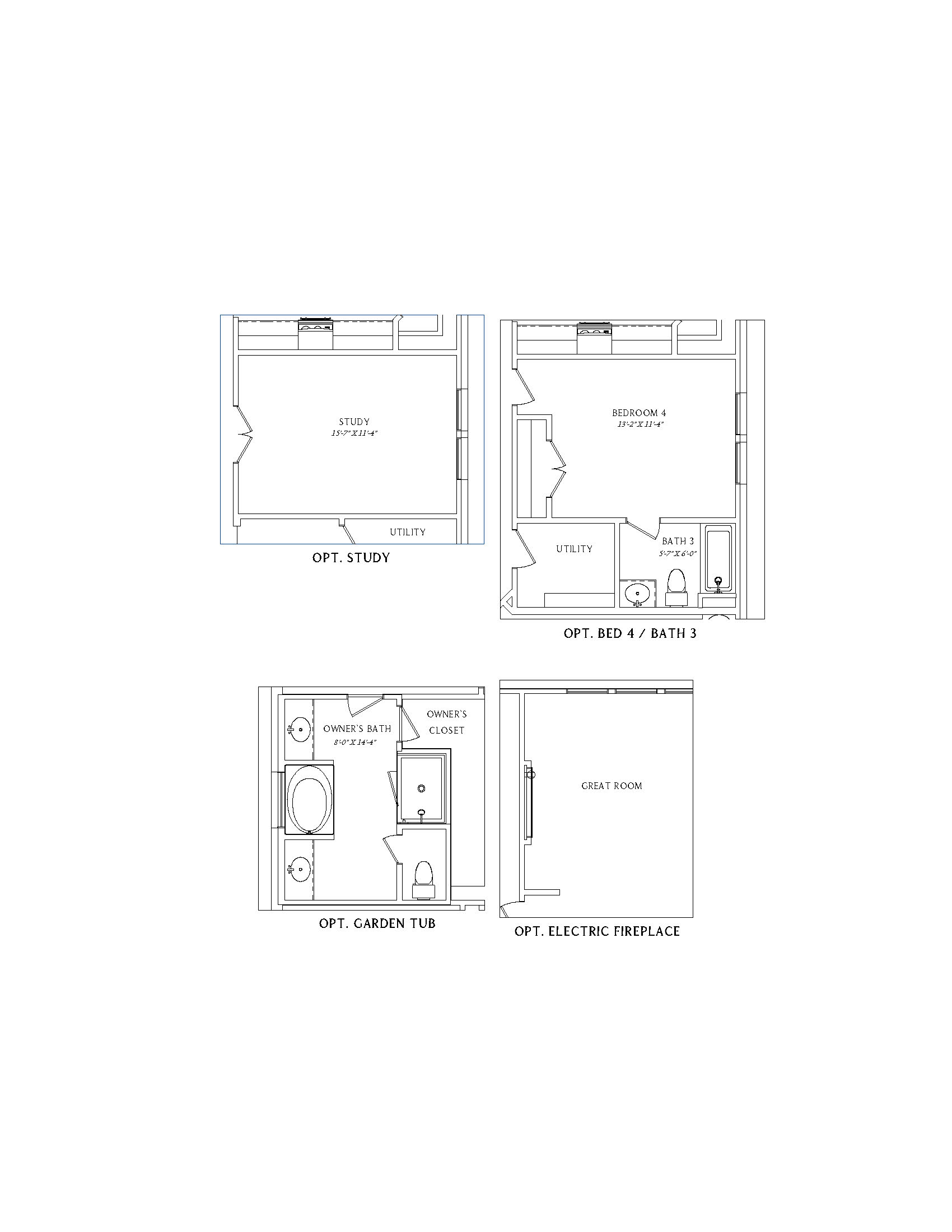 Camden Floor Plan - Options