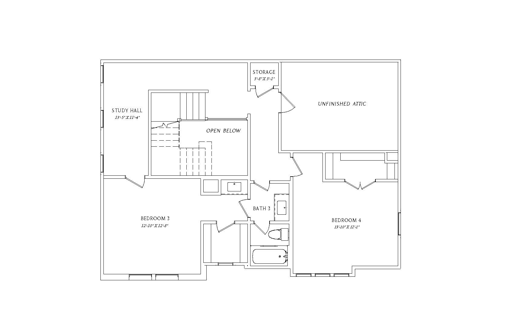 Smithfield Floor Plan - 2nd Floor