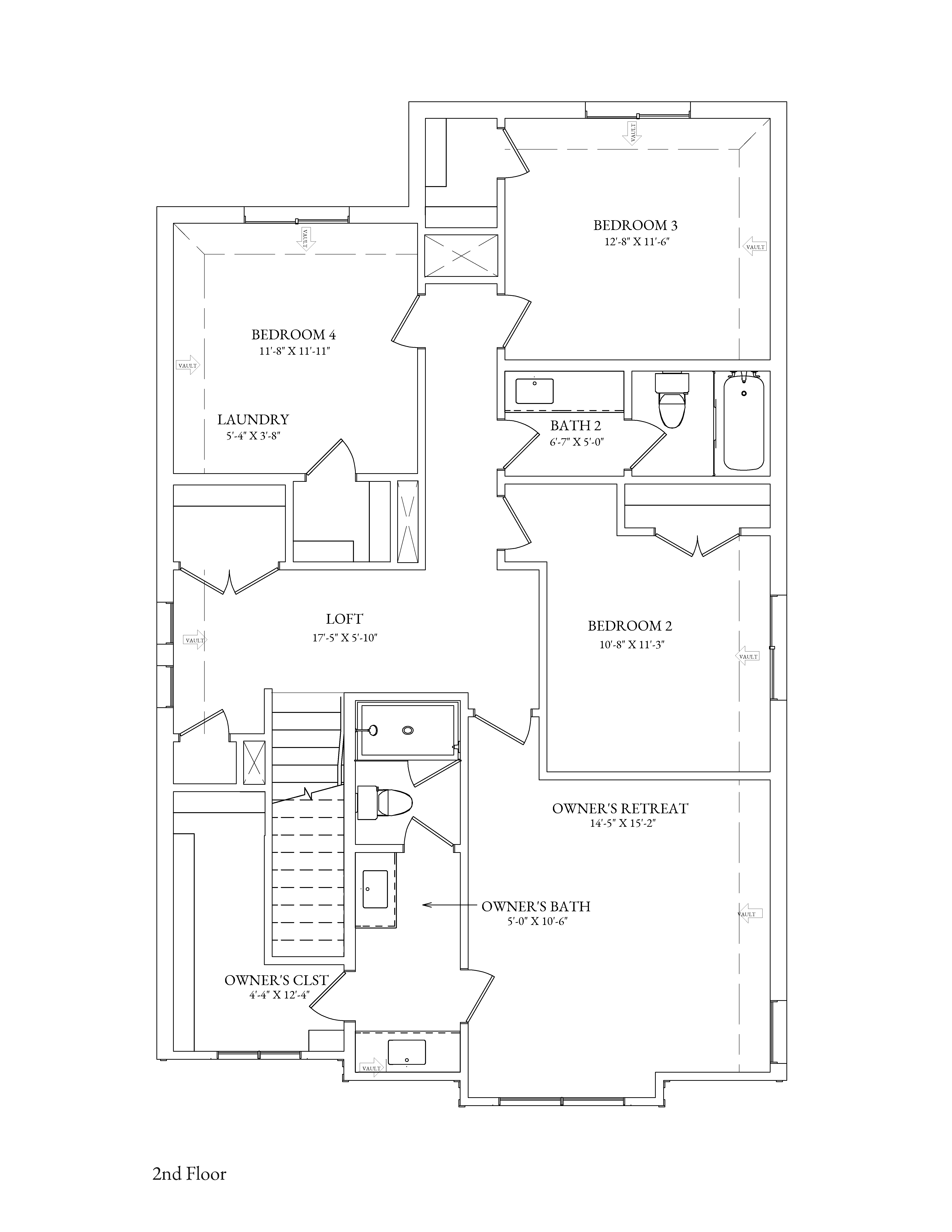 Cedar Floor Plan - 2nd Floor