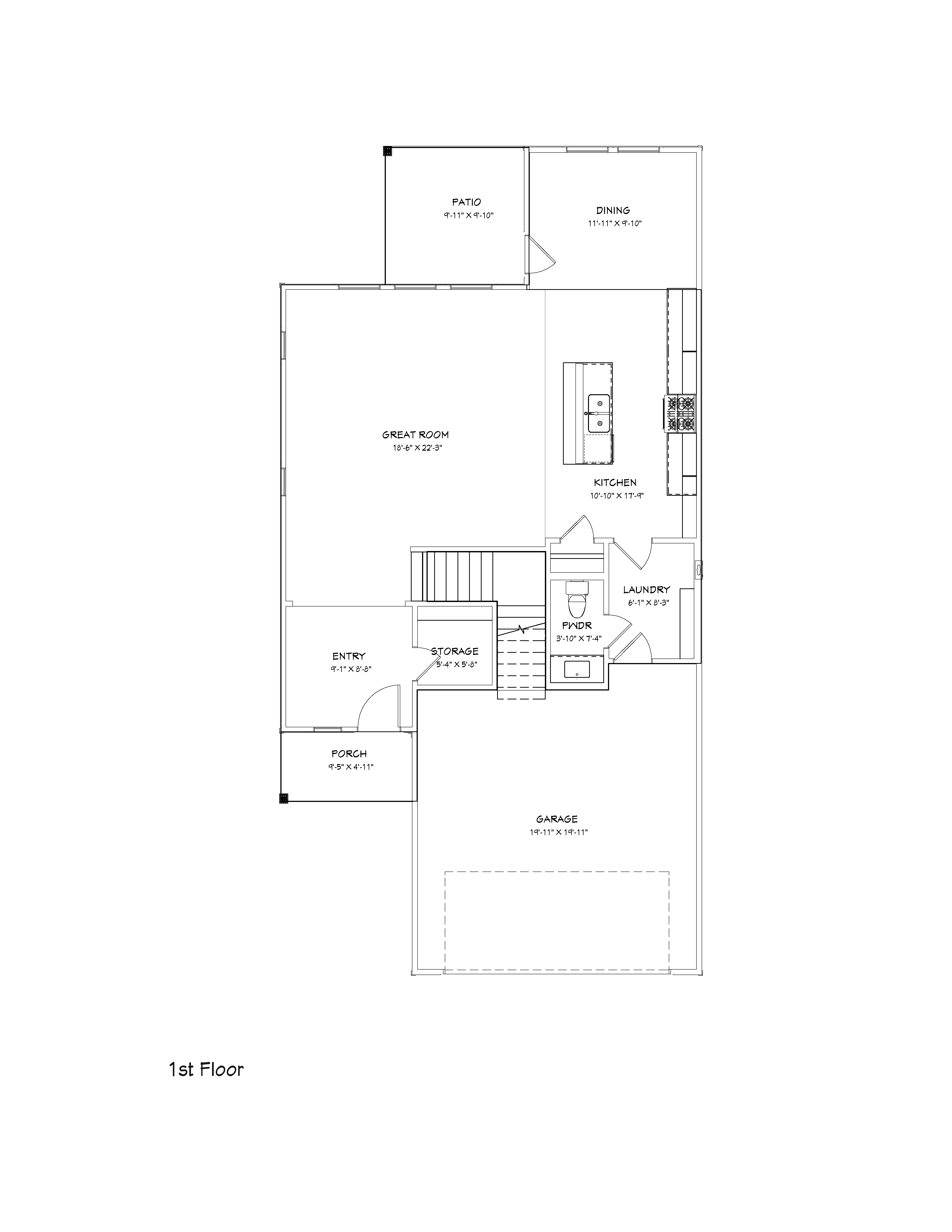 Juniper Floor Plan - 1st Floor
