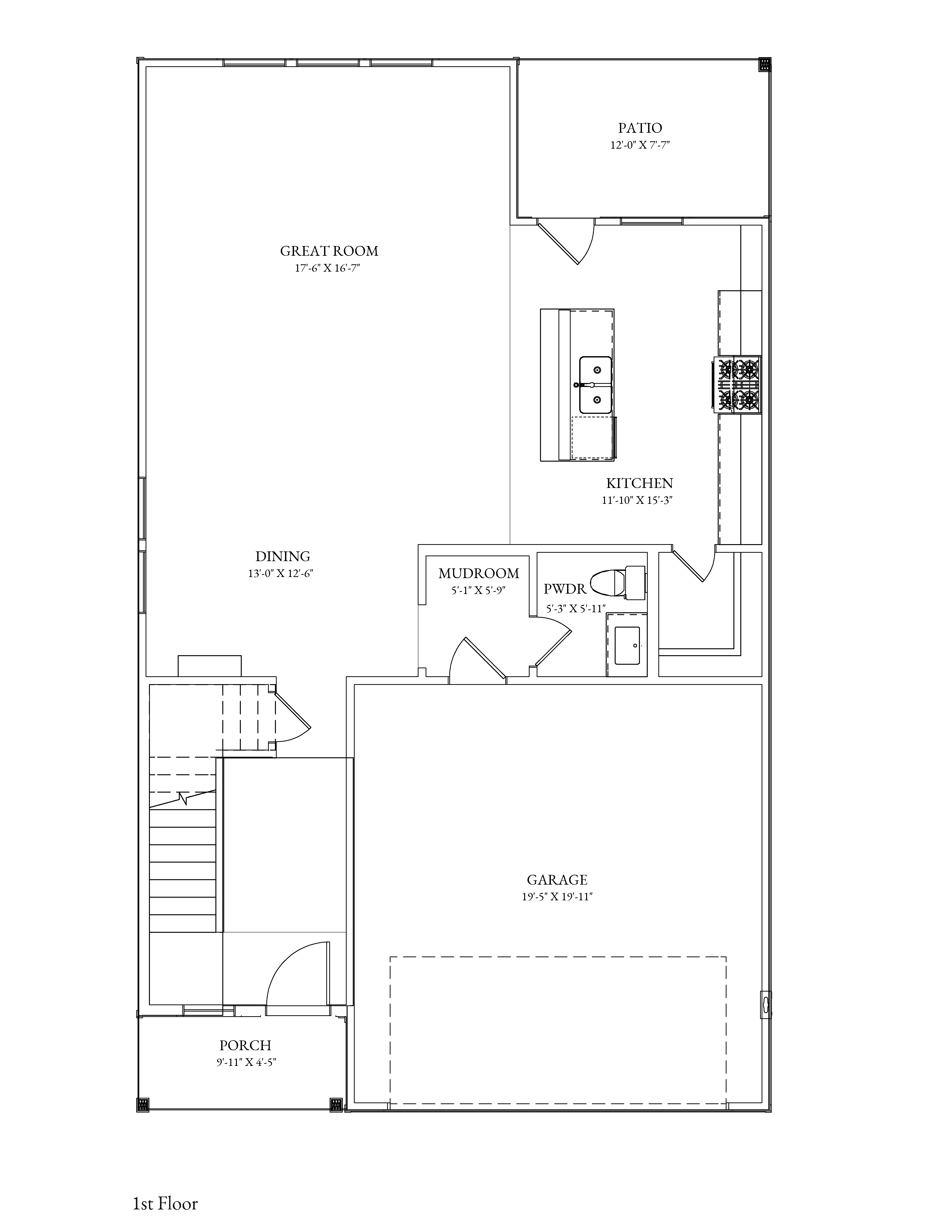 Lantana Floor Plan - 1st Floor