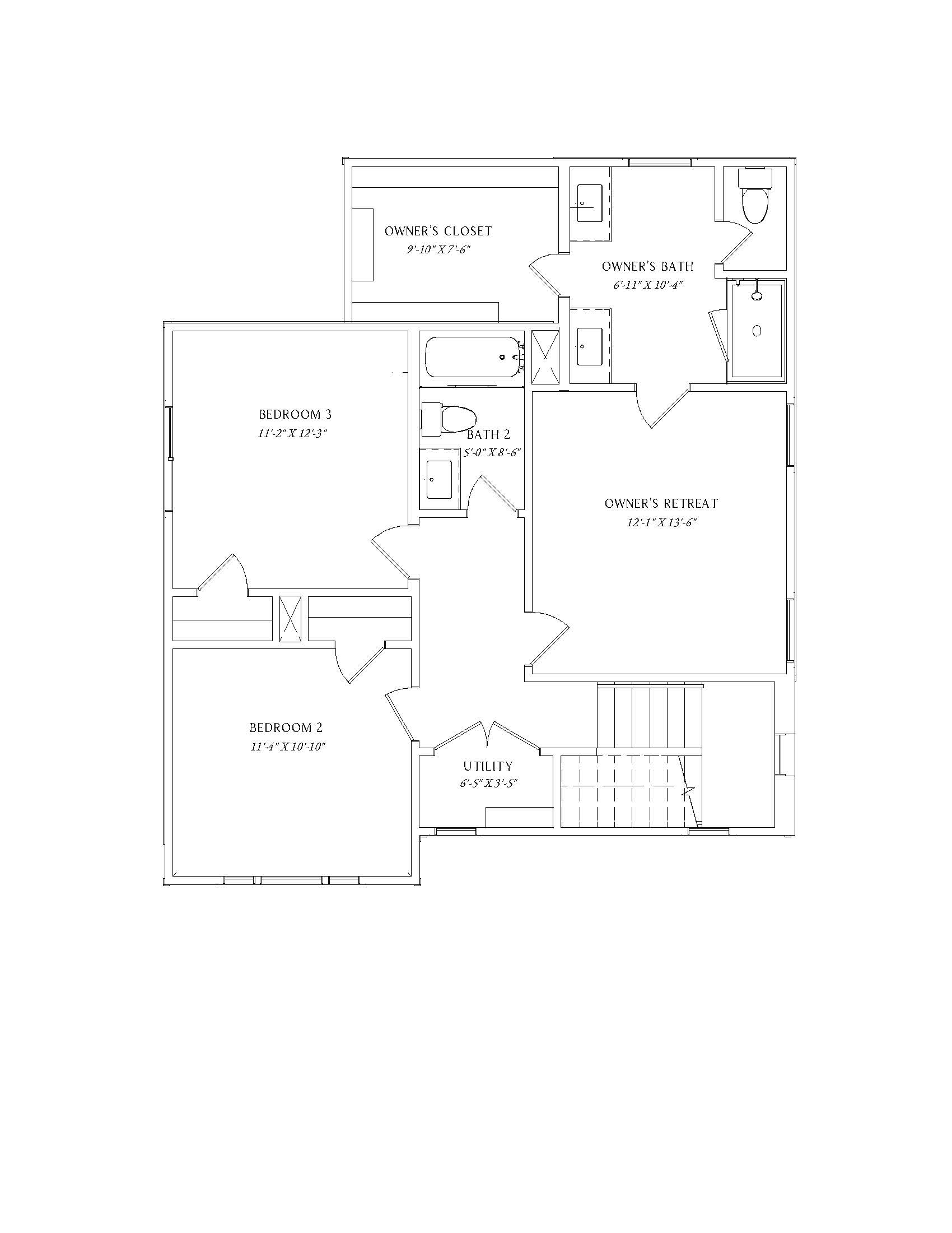 Laurel Floor Plan - 2nd Floor