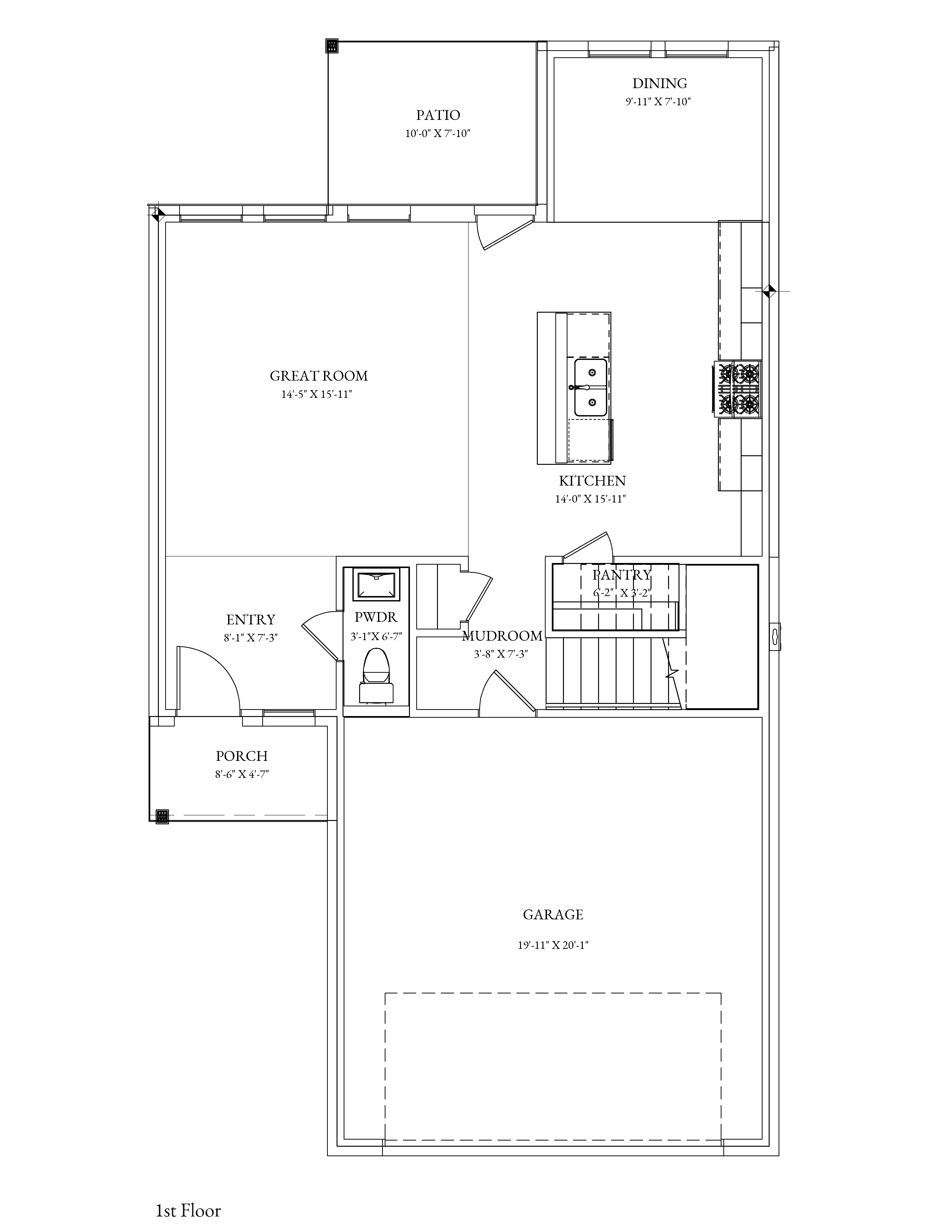 Laurel Floor Plan - 1st Floor