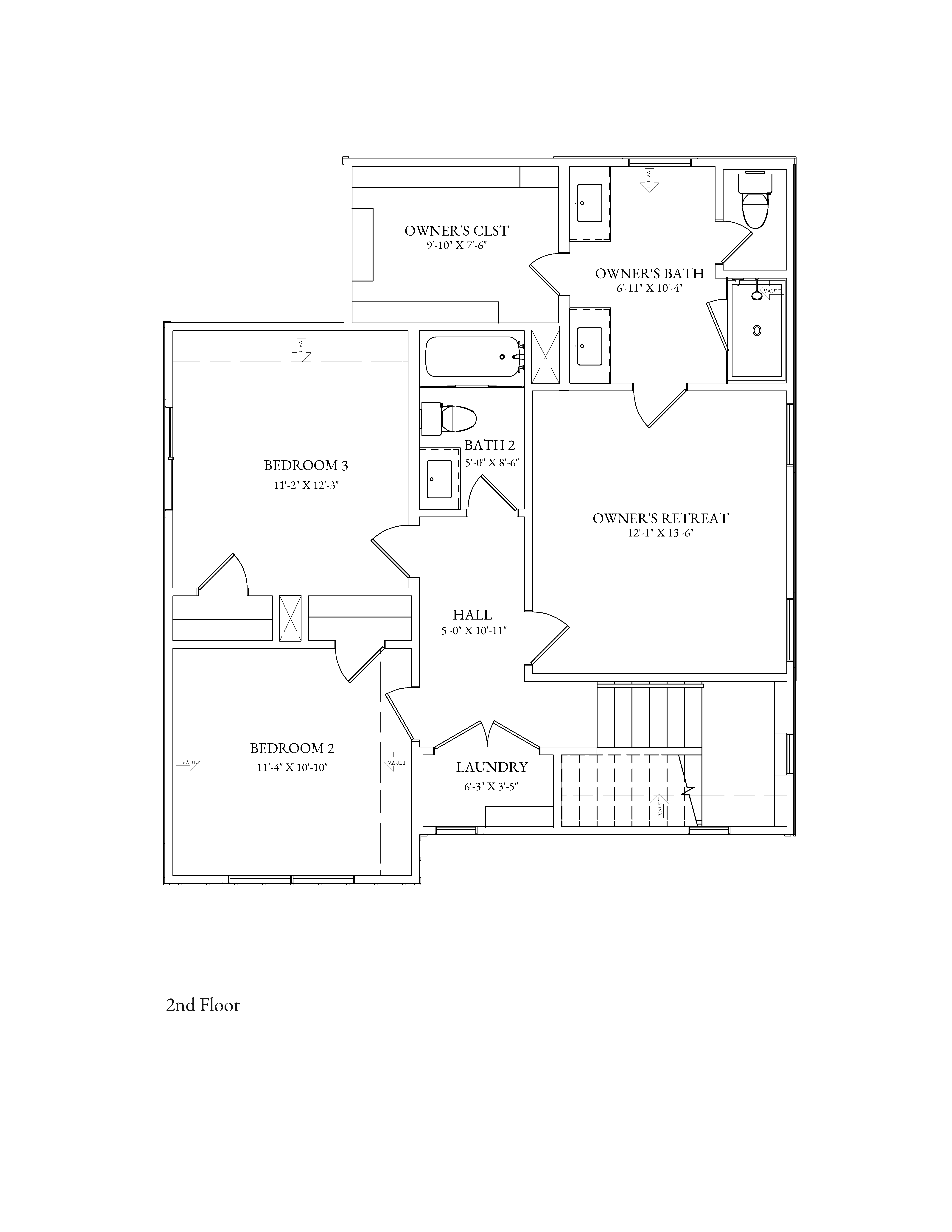 Laurel Floor Plan - 2nd Floor