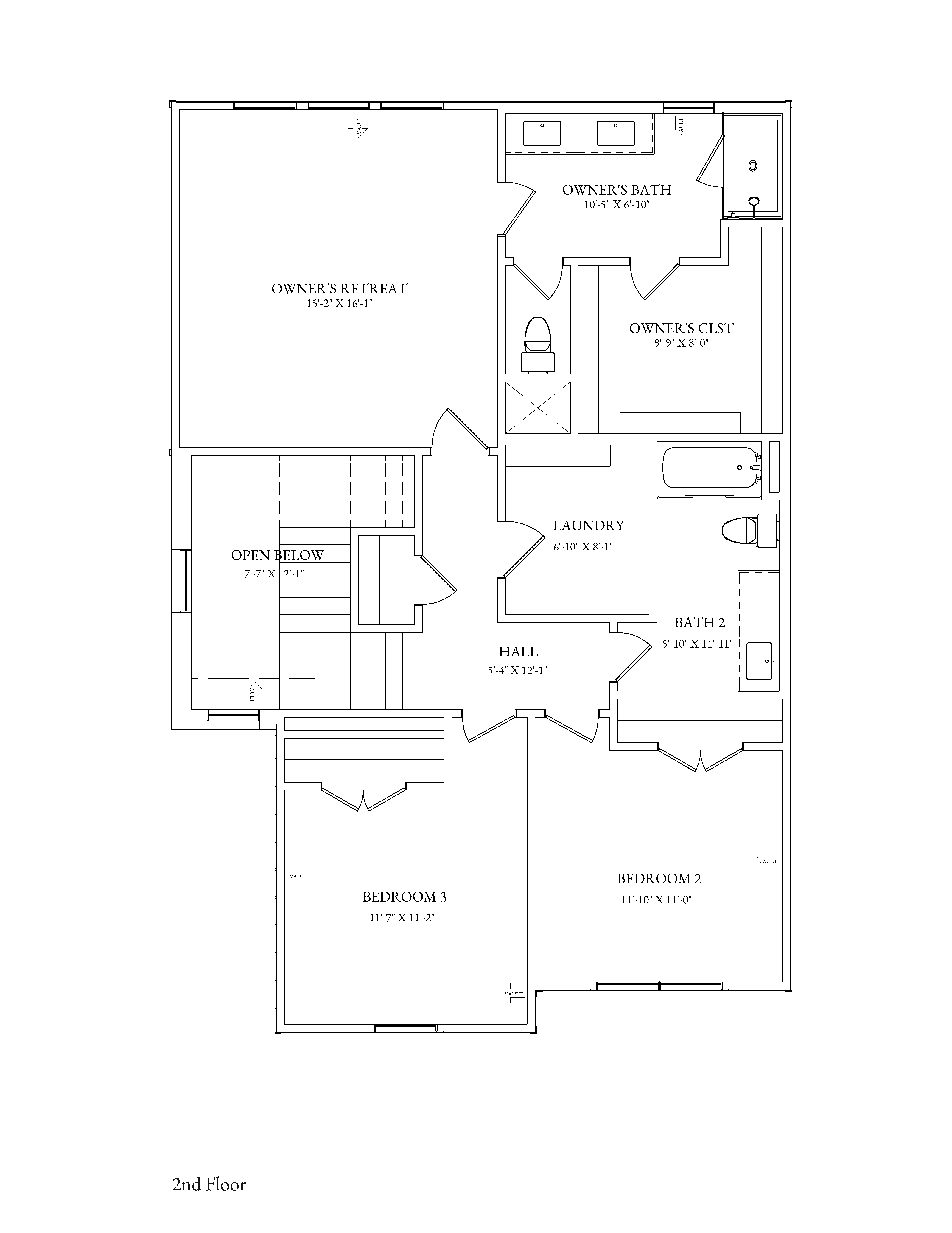 Rosemary Floor Plan - 2nd Floor