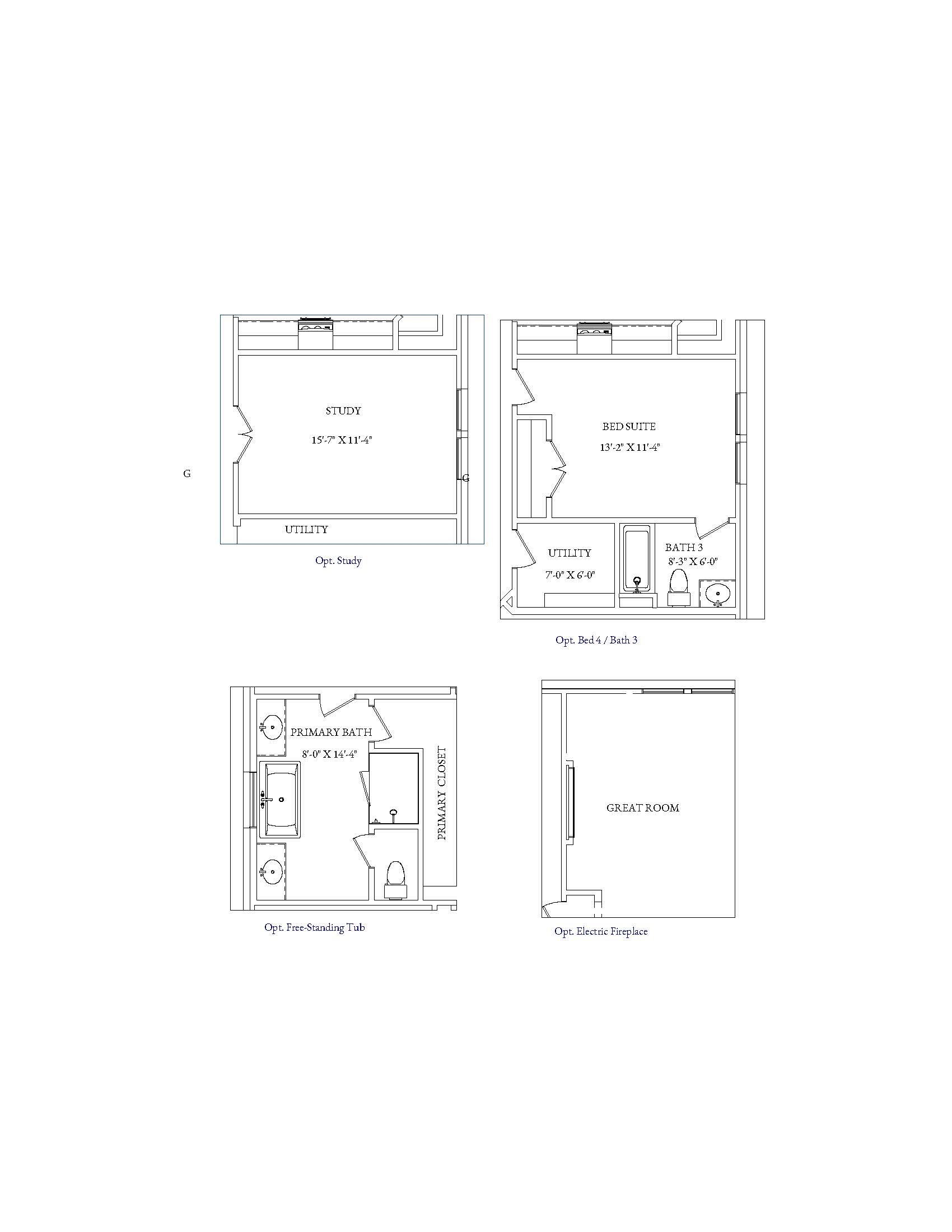 Canton Floor Plan - Options