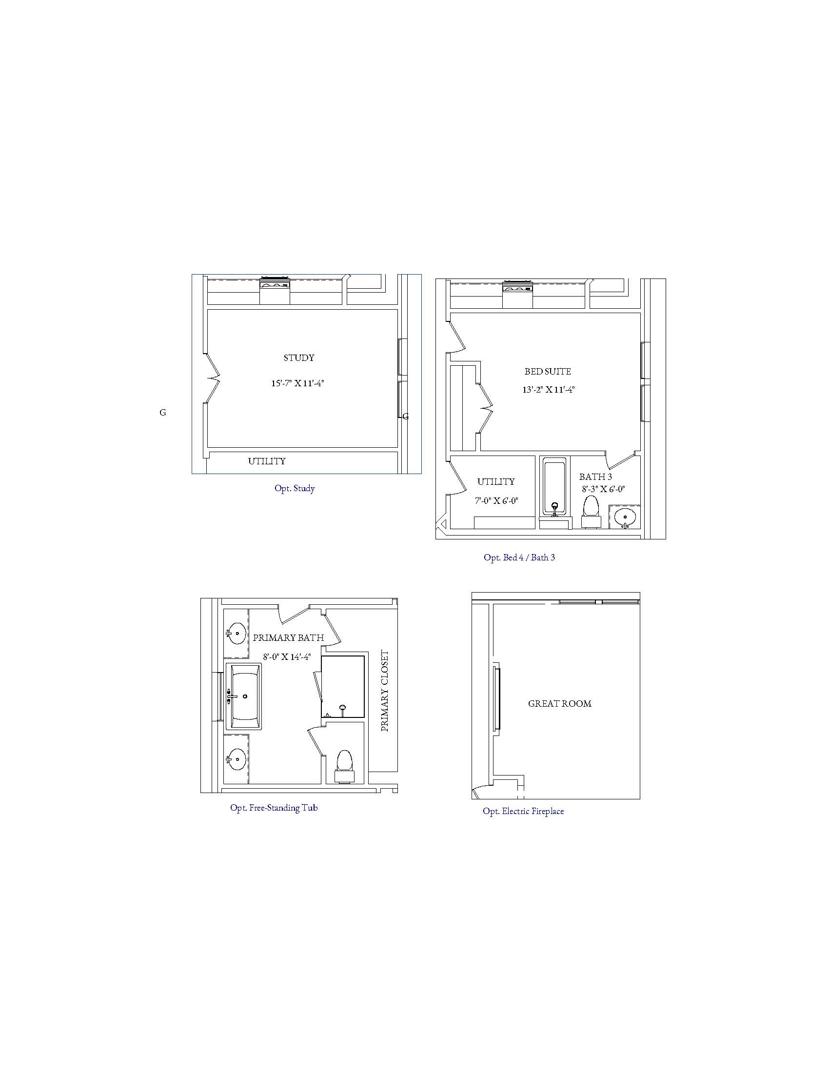Canton Floor Plan - Options