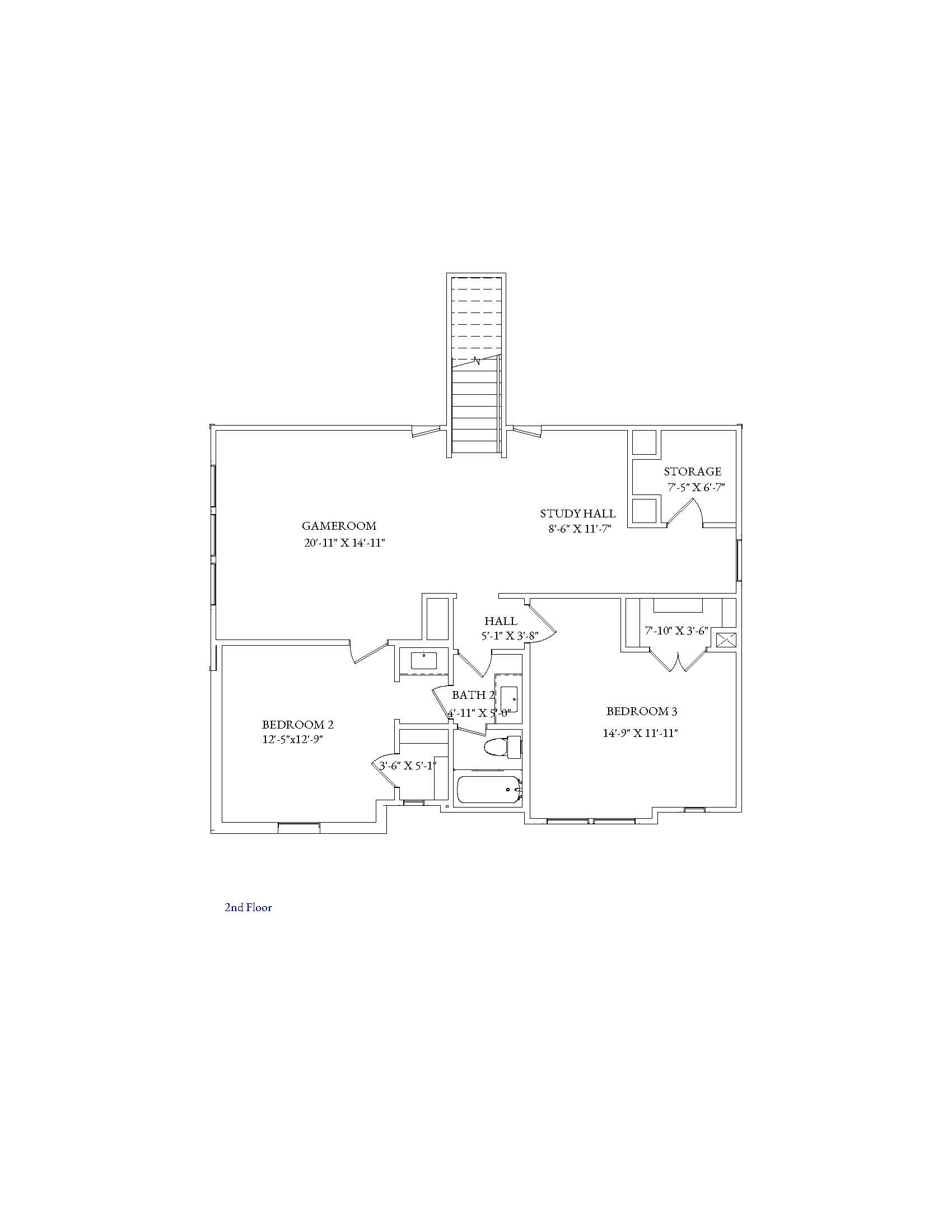 Granbury Floor Plan - 2nd Floor
