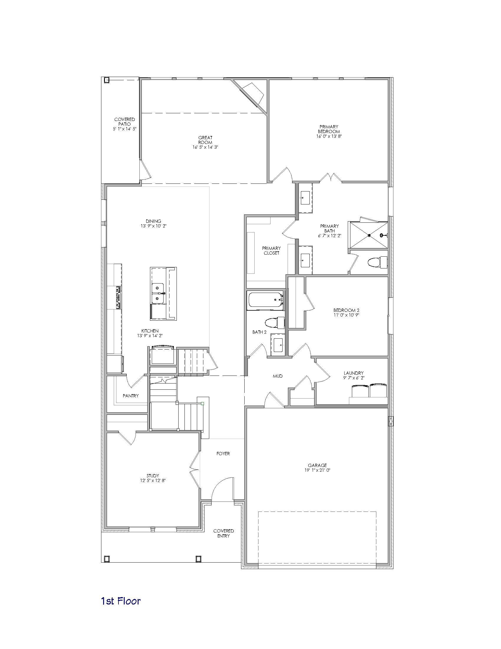 Slayton Floor Plan - 1st Floor