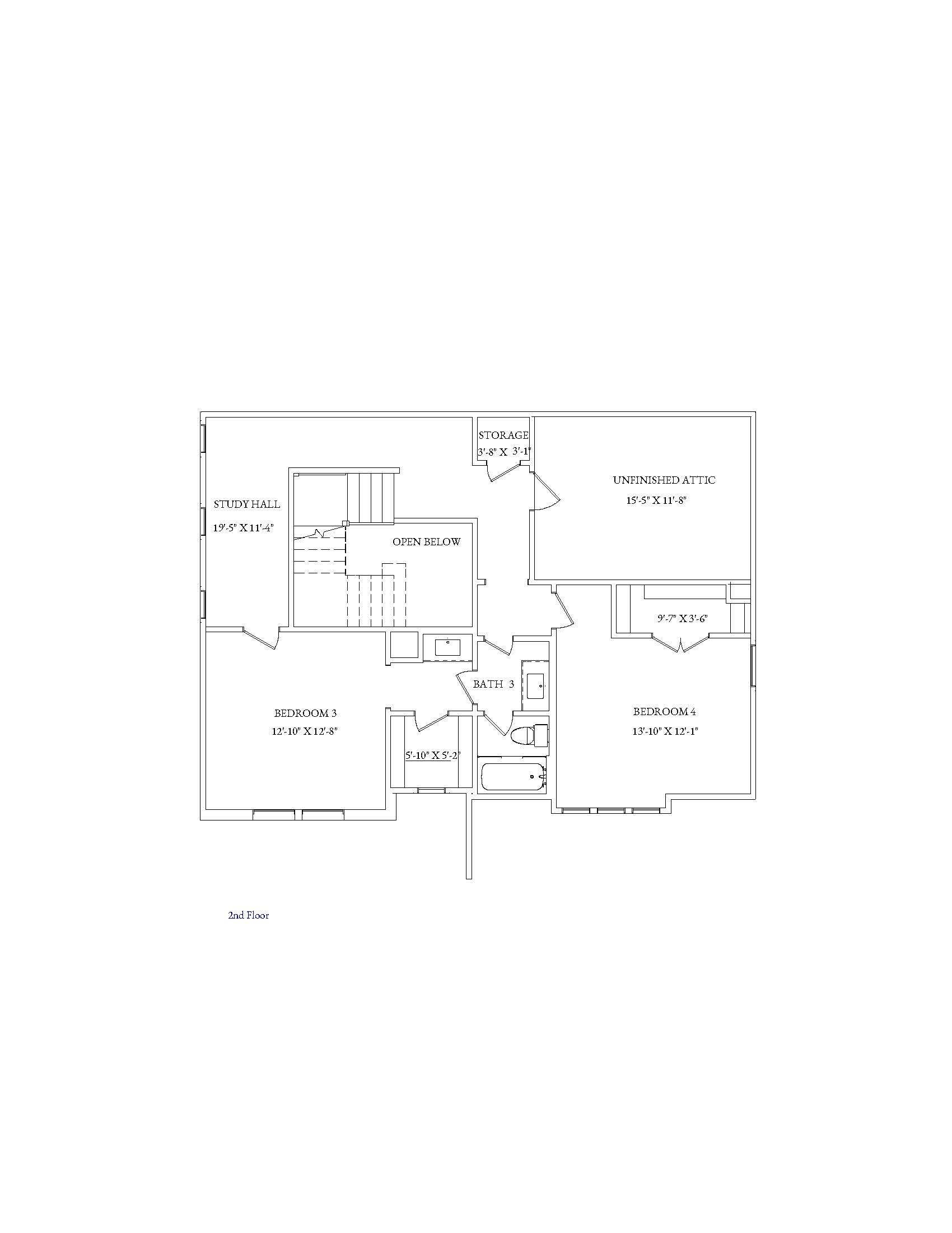 Slayton Floor Plan - 2nd Floor