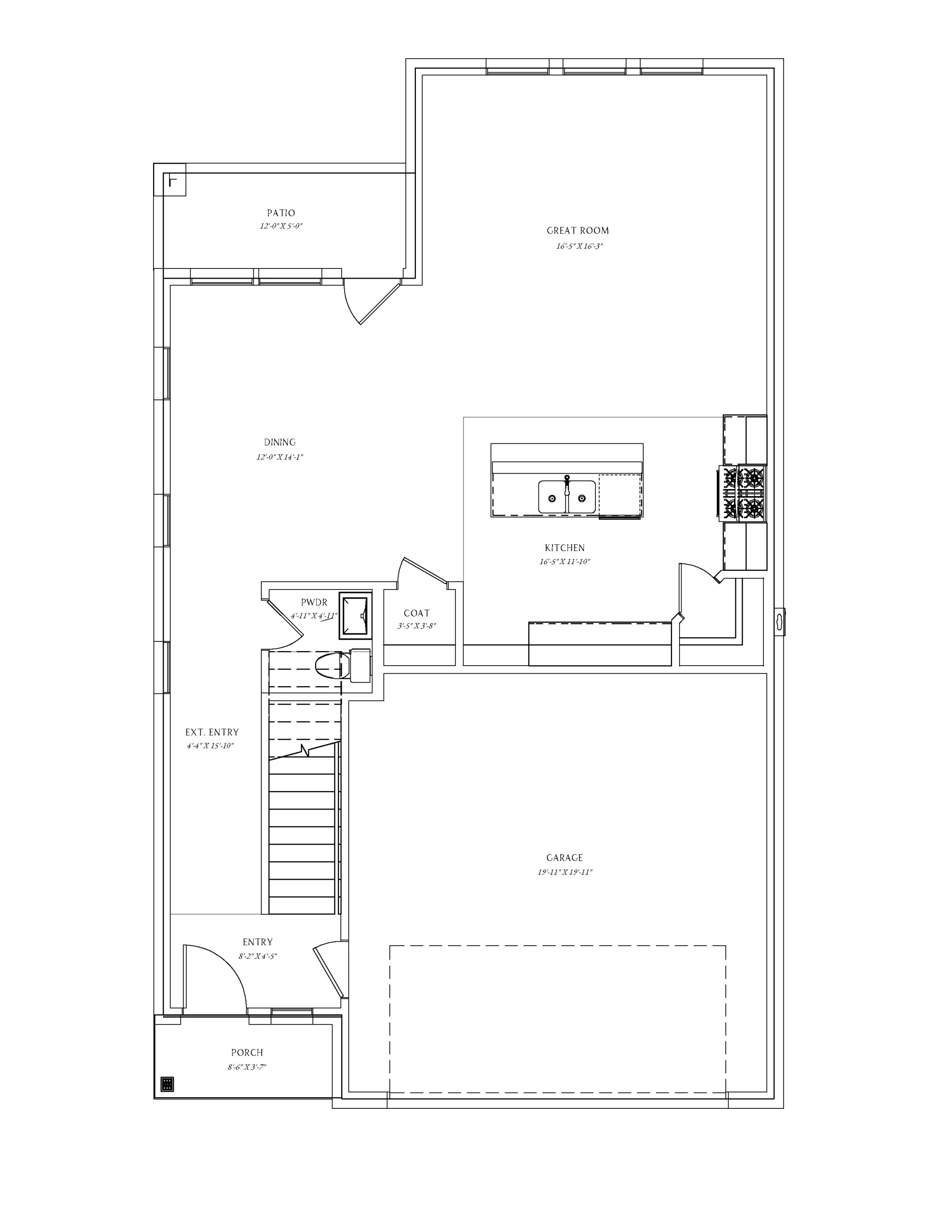 Cedar Floor Plan - 1st Floor