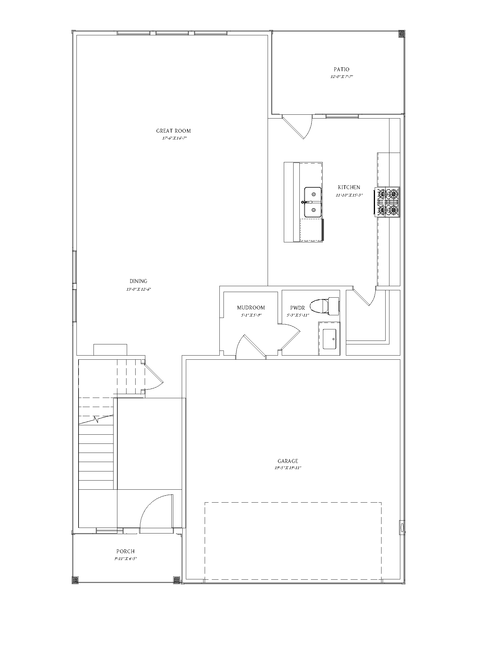 Lantana Floor Plan - 1st Floor