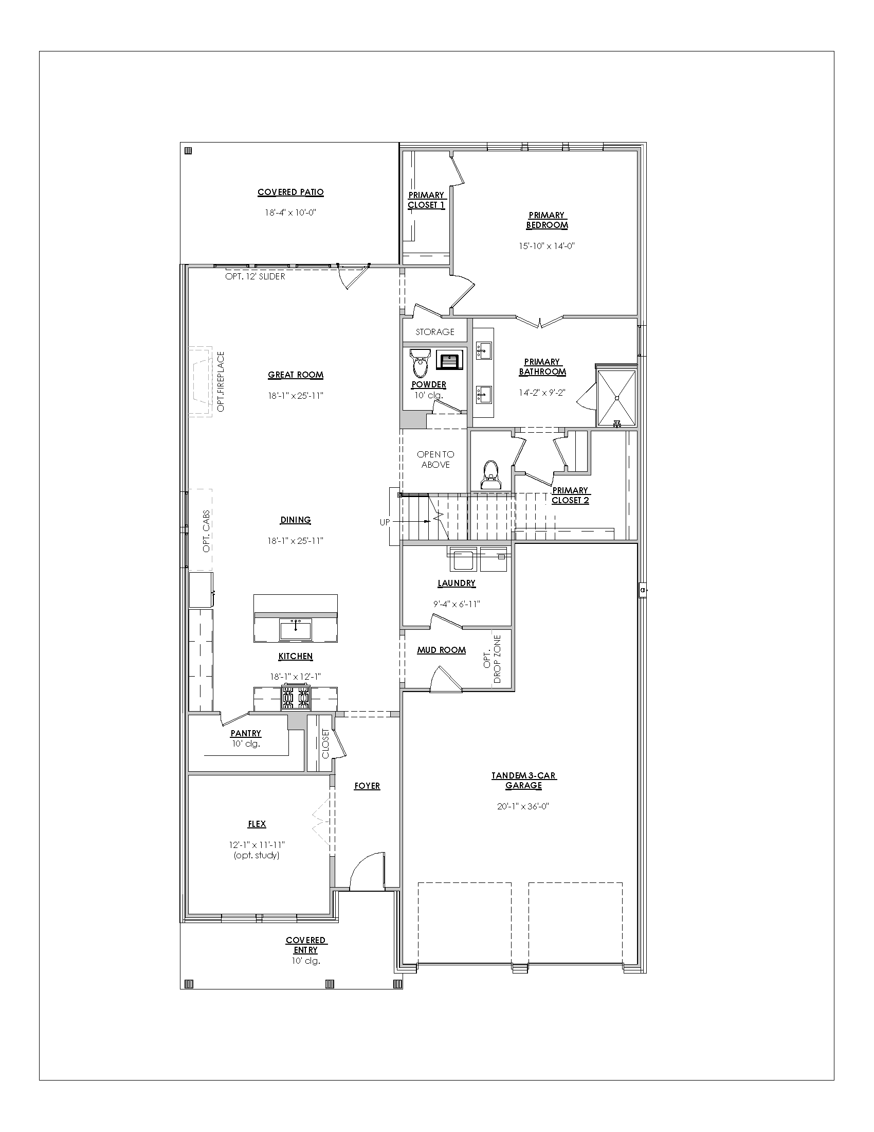 Longview Floor Plan - 1st Floor