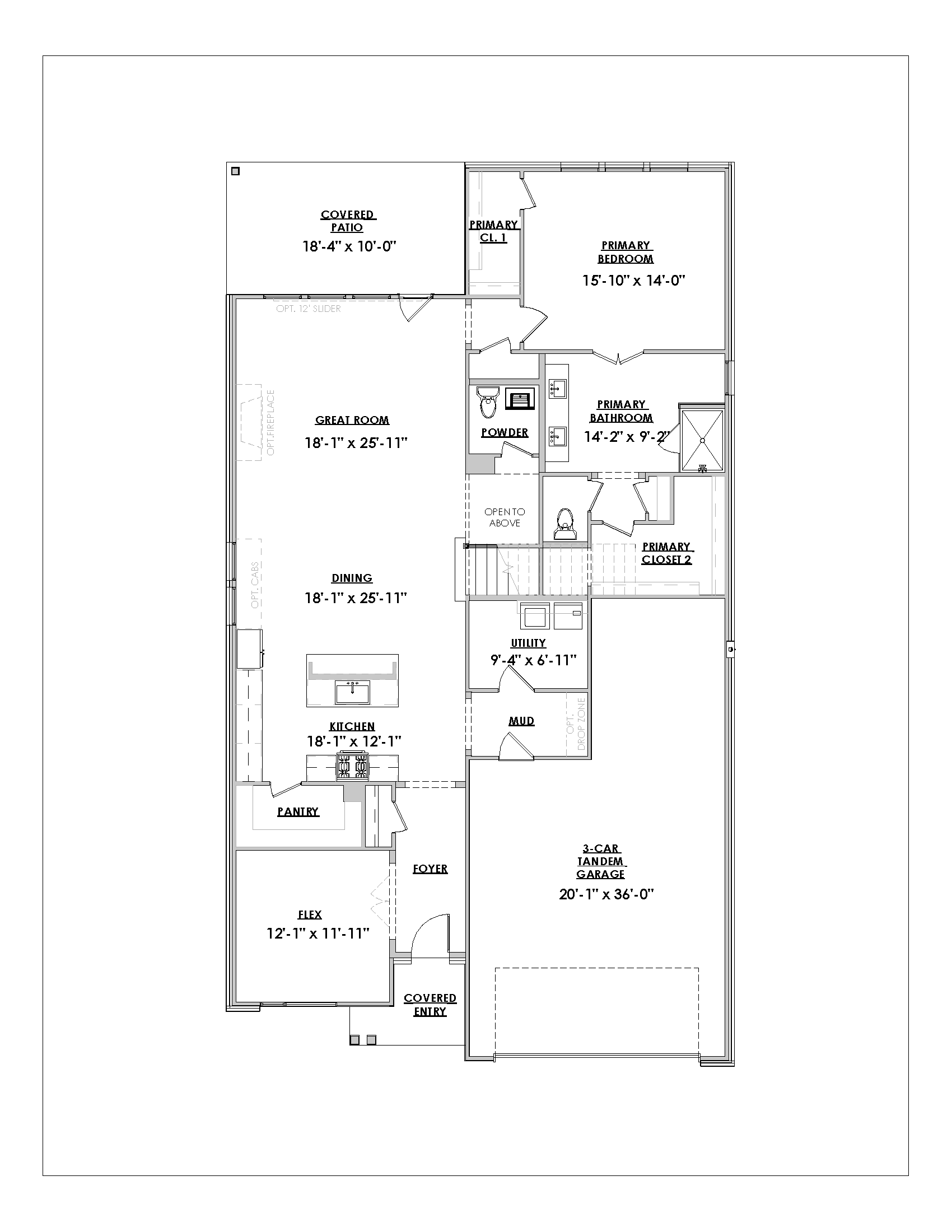 Longview Floor Plan - 1st Floor