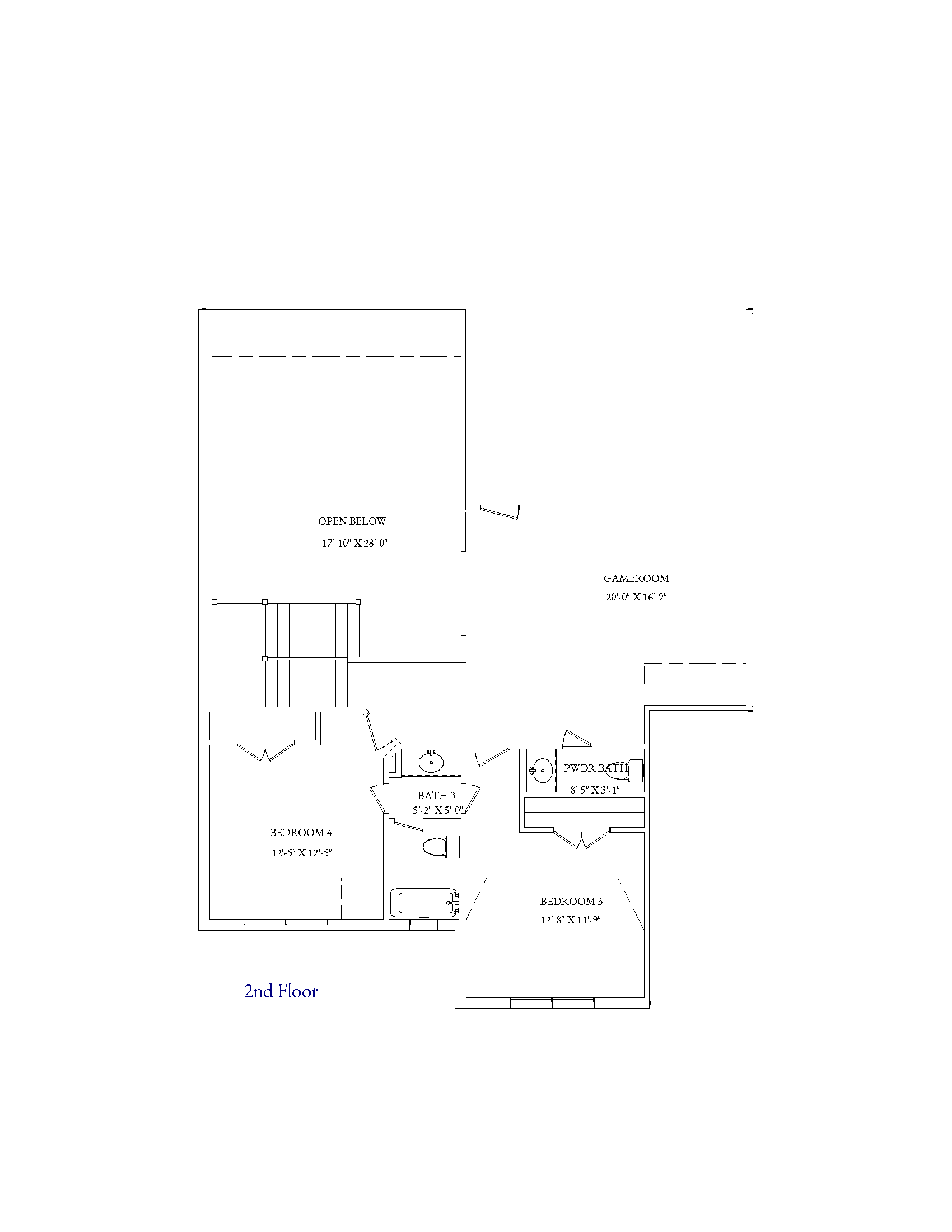 Taylor Floorplan- 2nd Floor