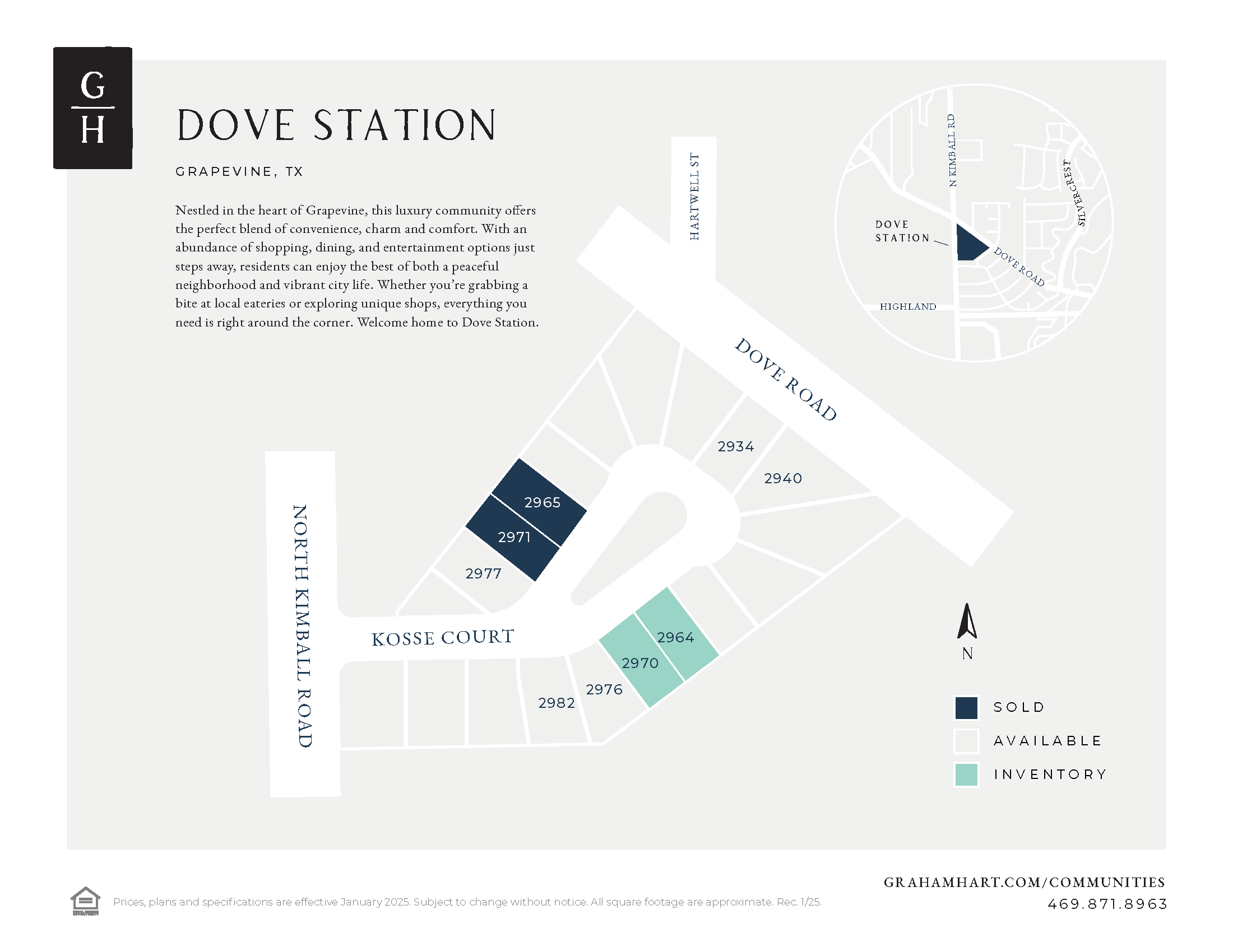 Dove Station community plat map