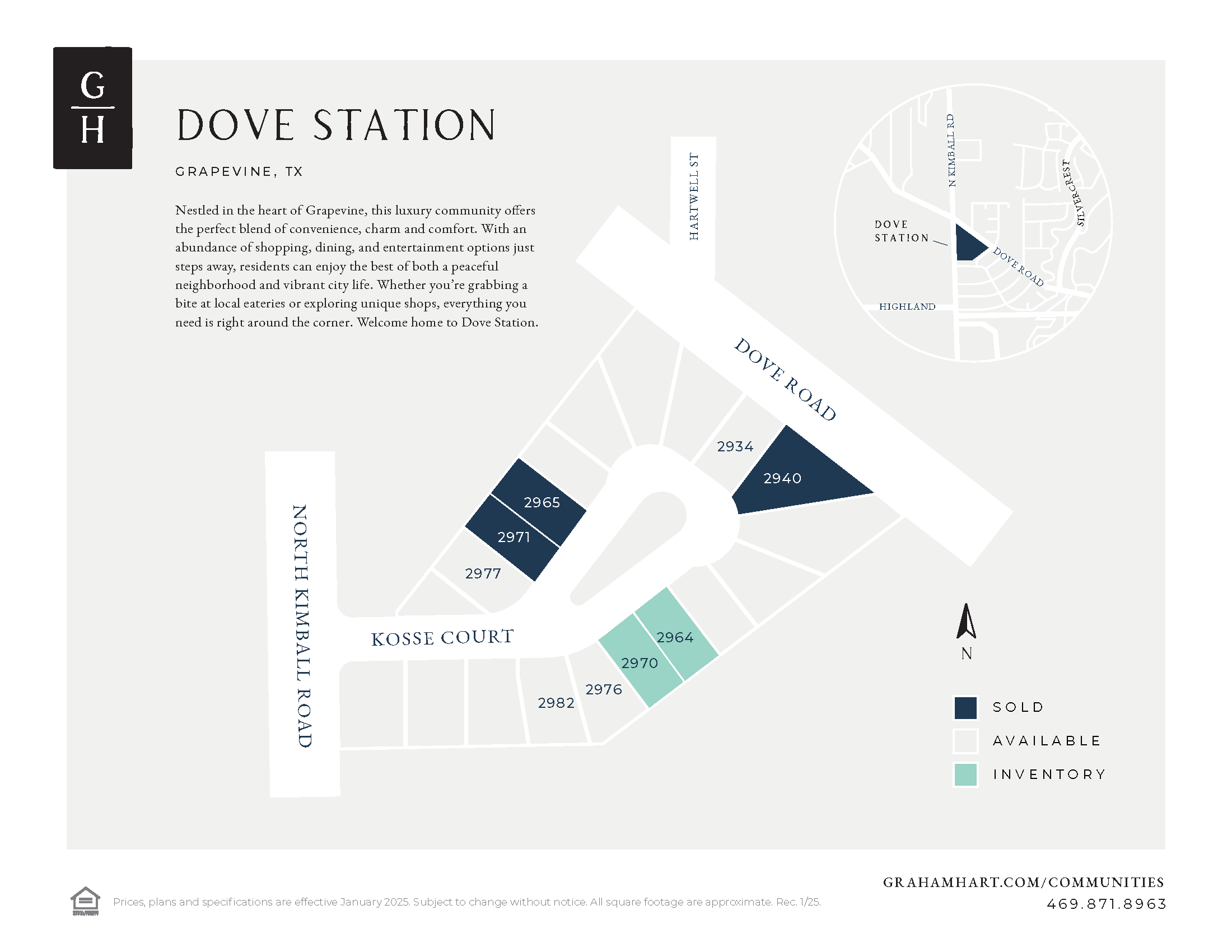Dove Station community plat map