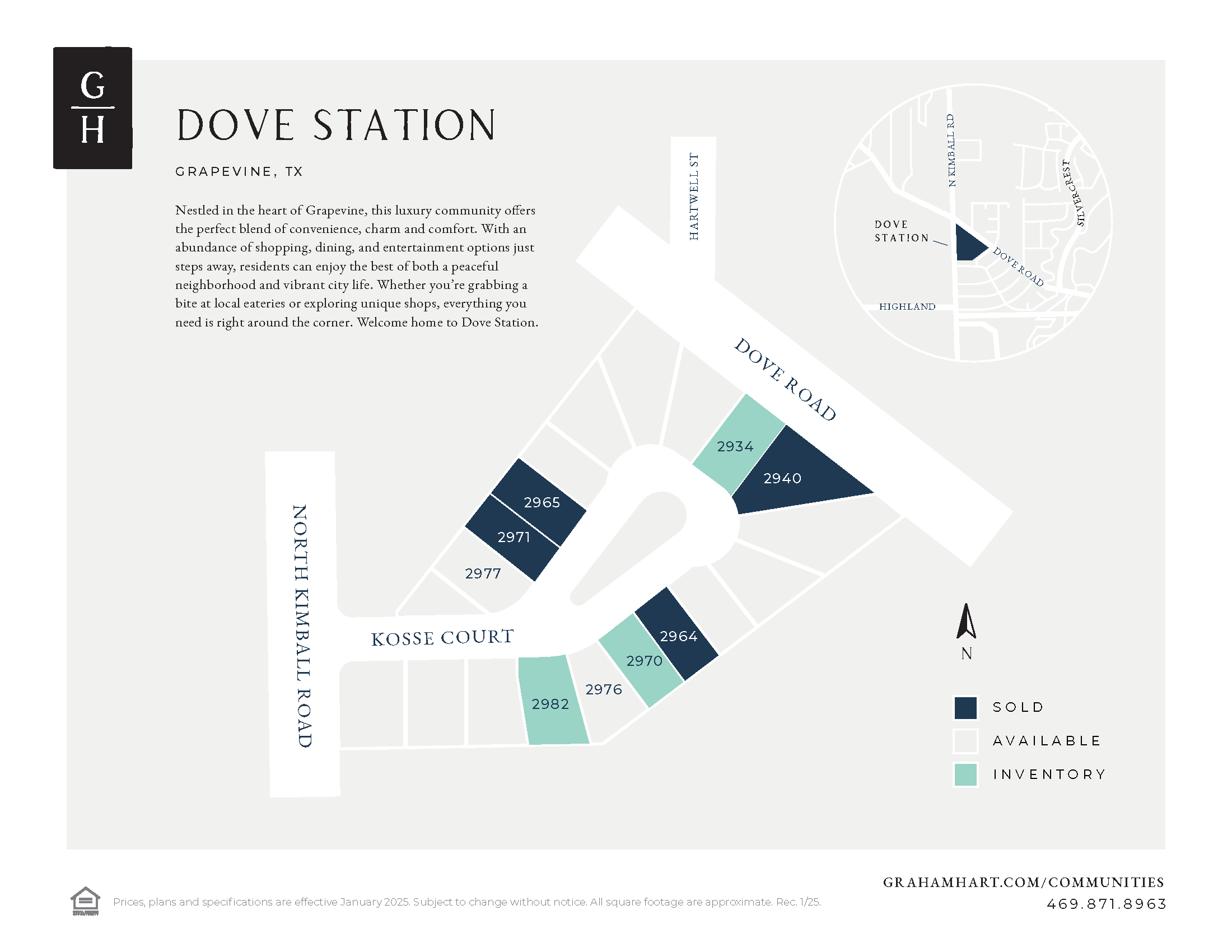 Dove Station community plat map